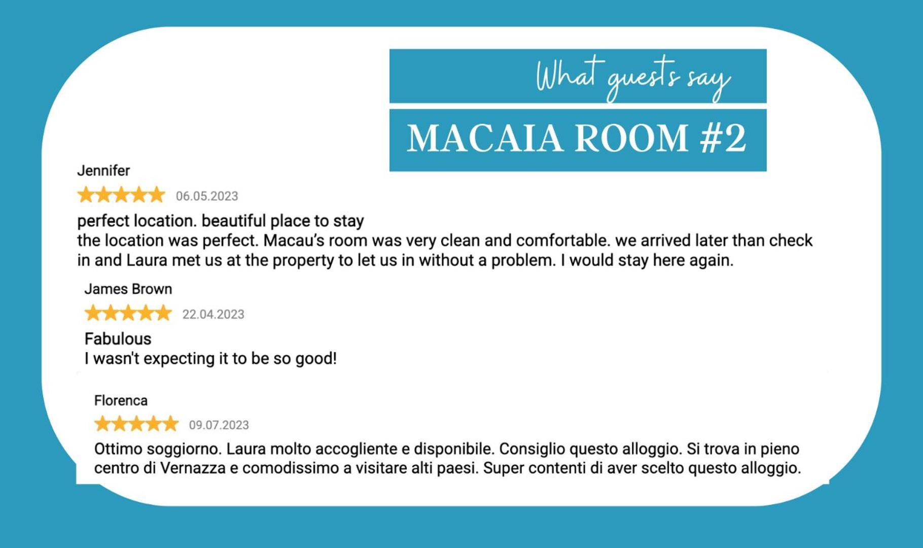 Macaia Room #2 Vernazza Exterior photo